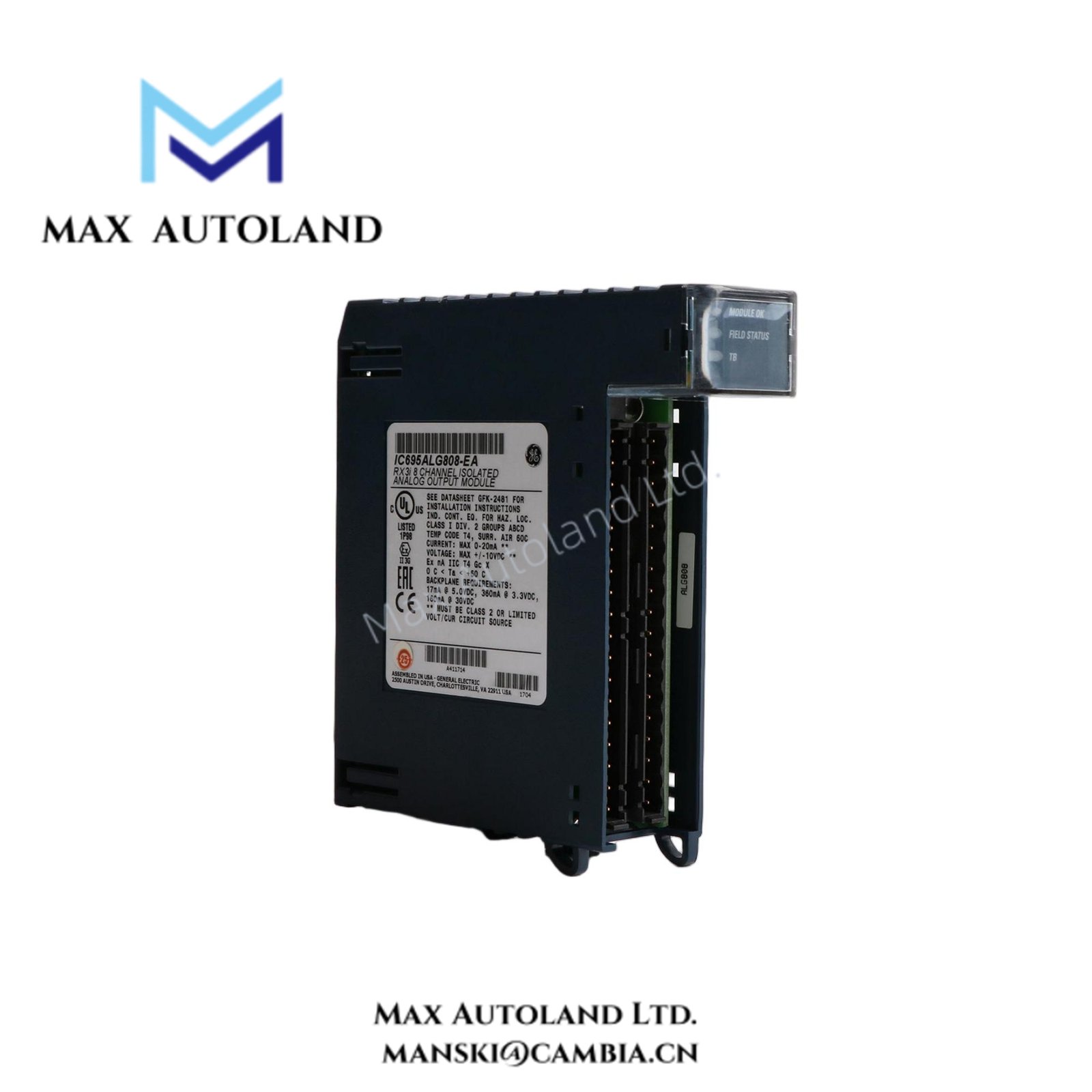 IC695ALG808 GE Rx3i Pacsystem Isolated Analog Output module (1)