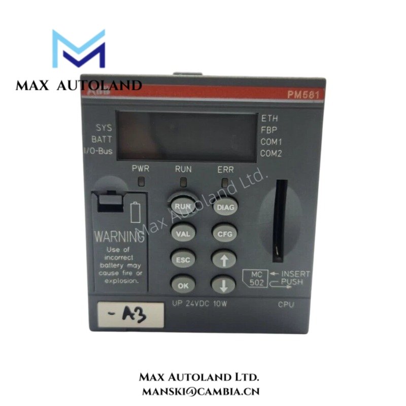 ABB Advant AC500 Processor module PM581 1SAP140100R01001 (1)